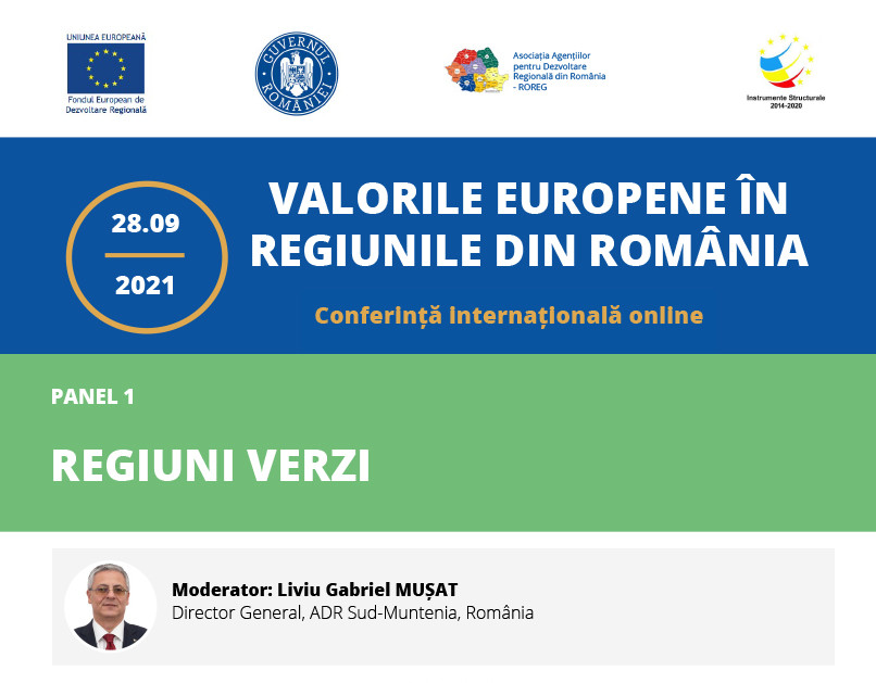 „Valori europene în regiunile din România”, conferință online dedicată administrației publice locale